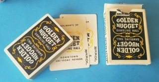 Vintage - Golden Nugget Casino Playing Cards Complete Black Deck Las Vegas,  NV 4