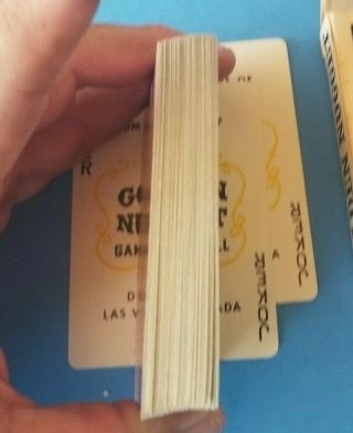 Vintage - Golden Nugget Casino Playing Cards Complete Black Deck Las Vegas,  NV 6
