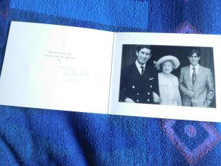 Queen Elizabeth The Queen Mother - Signed 1975 Chirstmas Card