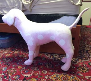 Rare Victoria’s Secret Pink Giant Store Display Dog Prop Polka Dog White Spots