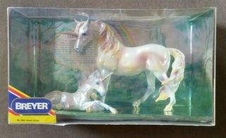 Breyer 3364 Unicorn And Foal Collectible Rare