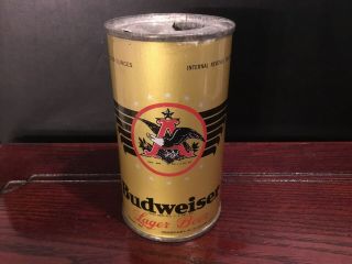 Budweiser Beer (43 - 35) Empty Oi Flat Top Beer Can By Anheuser - Busch,  St.  Louis