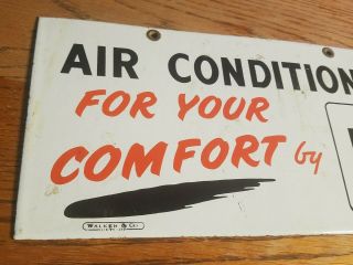 IH International Air Conditioned Comfort Porcelain Sign Farm Tractor Gas Diesel 2