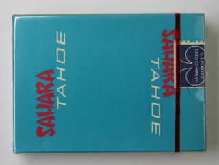 Vintage Sahara Tahoe Nevada Casino Pack Blue Deck Of Playing Cards