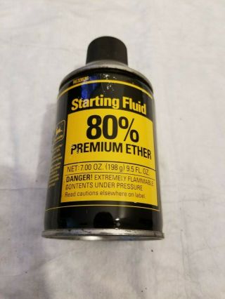John Deere Ether Starting Fluid Can Sign Old Gas Oil Farm Rare Tractor