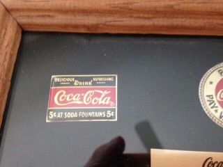 Limited Edition Coca - Cola set of 6 pins in wooden frame - Nostalgia Pin Set - Publix 3