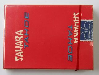 Vintage Sahara Tahoe Nevada Casino Pack Red Deck Of Playing Cards