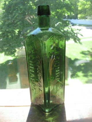 Green Dunbar Cordial Schnapps,  Shiedam,  Loaded With Whittle