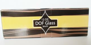 TMD Holdings Day of the Dead Dof Glasses 4/Set Double Old Fashioned Sugar Skulls 5