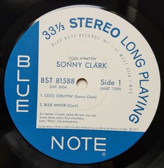 Sonny Clark Cool Struttin Bst - 81588 Blue Note Stereo Japan Press Nm/nm