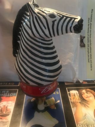 Budweiser Figural Zebra Tap Handle