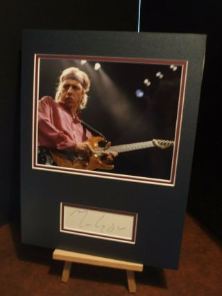 Mark Knopfler Dire Straits Authentic Signed Autograph Display Uacc