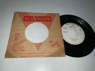 Elvis Presley I Feel So Bad Mexican Promo 7 " 45 White Dj Latin America 1961