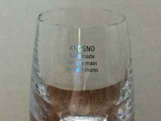 CRATE & BARREL - KROSNO - POLAND - WEIGHTED SHOT GLASSES - SET OF 4 - 5