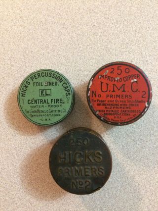 Empty Vintage Primer Tins