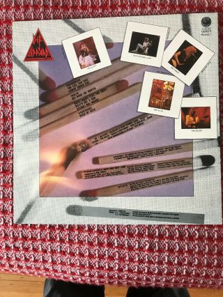 EX/EX Def Leppard Pyromania Vinyl LP 1983 2