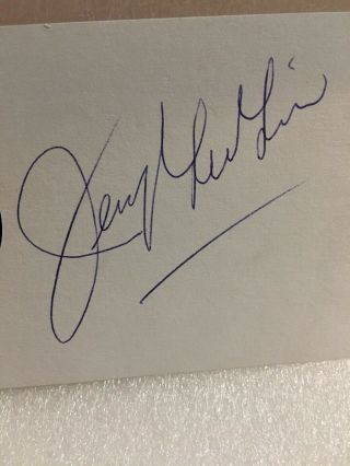 Jerry Lee Lewis Signed Card “Great Balls Of Fire” Singer 2