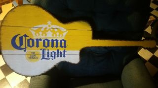 Corona Light Wood Guitar Sign -