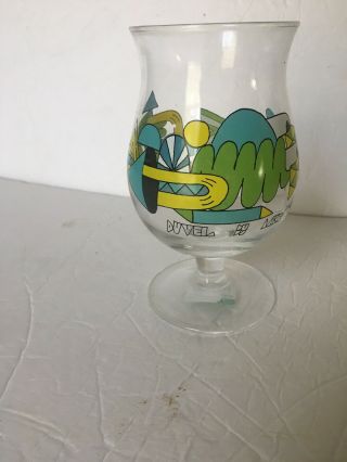Duvel Belgium Tulip Beer Glass Artist Series By Mike Perry Limited Edition