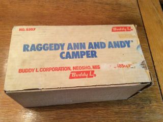 Buddy L 1960s Raggedy Ann and Andy Camper & Boat 5357 Sturdy Steel 7