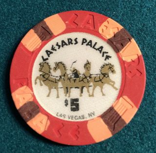 Caesars Palace Las Vegas $5 House Chip ERROR 2