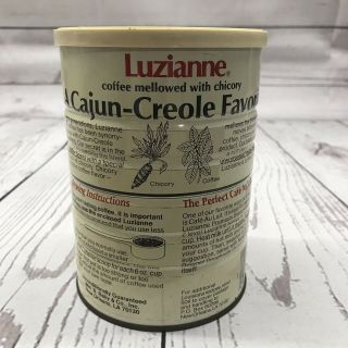 Vintage Luzianne Automatic Drip Coffee Tin Can Cajun - Creole Premium Blend SH3 4