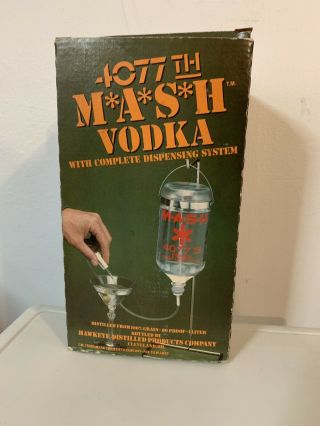 M.  A.  S.  H 4077th Vodka Dispensing System Iv Bottle Drip Hawkeye Complete