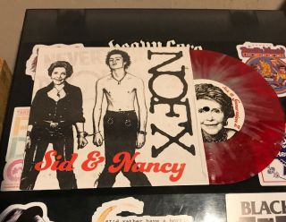 Nofx Sid And Nancy 7 " Inch Vinyl Record Fatwreck Chords Store Red Color Wax Rsd