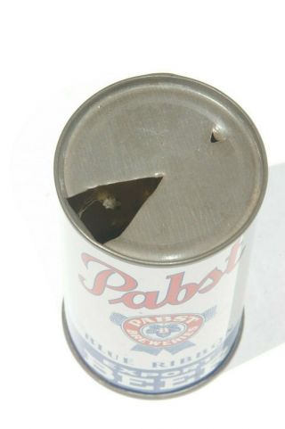 PABST BLUE RIBBON EXPORT INSTRUCTIONAL FLAT TOP BEER CAN INTERNAL REV TAX PAID 8