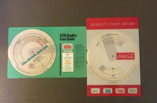 Coca - Cola Quality Cost Guides - Coke Salesmen’s Tool - Rare