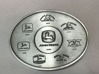 John Deere 2000 Belt Buckle Logos From 1876 - 2000