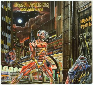 Uk Emi Iron Maiden 1986 Somewhere In Time Vinyl 1st Pressing Sterling