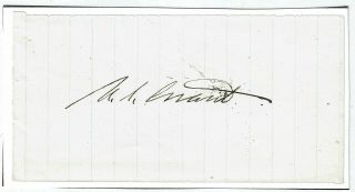 Ulysses S.  Grant Autograph/cut