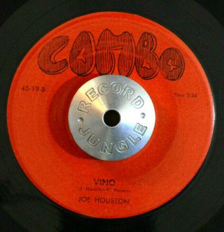 R&b Rocker 45 - Joe Houston - Vino /m.  M.  Combo Blues R&b Hear