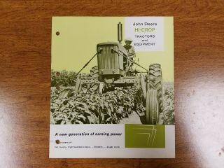 1961 John Deere Generation Hi - Crop Tractors Dealer Sales Brochure 2010 4010