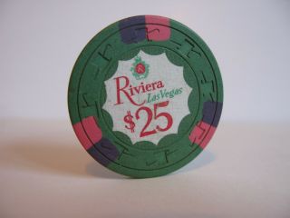 $25 Riviera Casino Chip Las Vegas,  Nv
