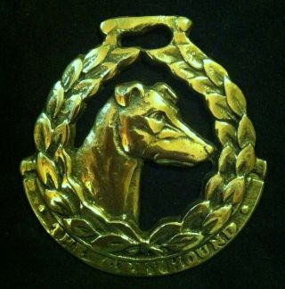 Oversized The Greyhound Harness Brass England Greyhound Lover Wow Your Walls