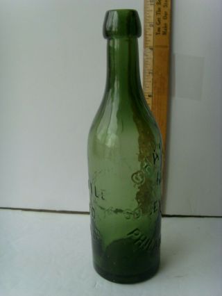 Antique hand blown Blob Soda or Beer “Chas.  Jolly - Phila 