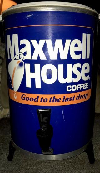 Maxwell House Coffee Pot Maker 30 Cup Metal Percolator Westbend 1970 