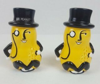 Planters Mr.  Peanut Vtg Range Set Salt & Pepper Shakers (missing Sticker) 90 