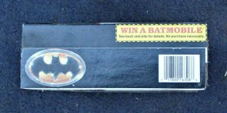 (FACTORY) 1989 BATMAN cereal box along with an toy batmobile 6