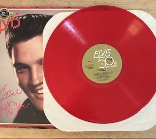Elvis Presley A Valentine Gift For You Red Vinyl Rca Afl1 - 5353 50th Graceland