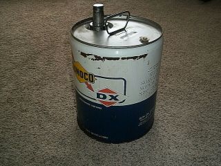 Vintage Sunoco DX 5 Gallon Oil Can 3