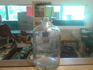 Rare Embossed Glass 1 Gal.  Whiskey Jug - Geo.  H.  Goodman Orleans 4 City 