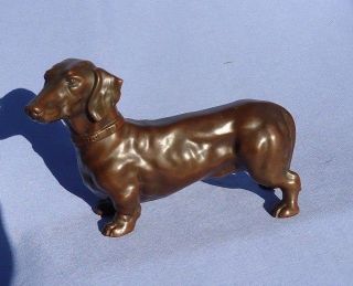 1920 Bronze Dachshund Dog Jennings Brothers 6 " Jb 1605
