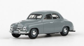 1956 − Skoda 1201 Sedan − Gray Color − Abrex Diecast 1:43