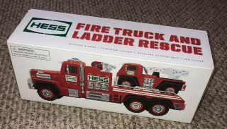 2015 Hess Collectible Toy Fire Truck And Ladder Rescue Brand