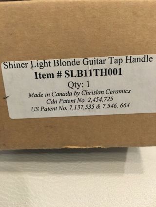 Shiner Light Blonde Ceramic Guitar Tap Handle 4