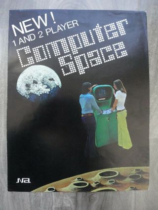 Computer Space Video Arcade Machine Flyer Nutting Brochure