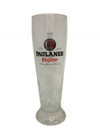 Paulaner - Set Of 6 - Bavarian / German Beer Glasses 0.  3 Liter -